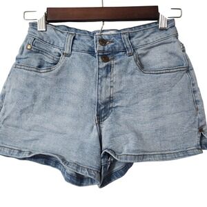 Y2k Vanilla Star short denim shorts Double button front size 0/24